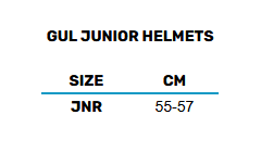 2025 Gul Junior Helmets 0 Size Chart